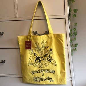 *NWT* Looney Tunes x Cakeworthy Yellow Canvas Tote Bag